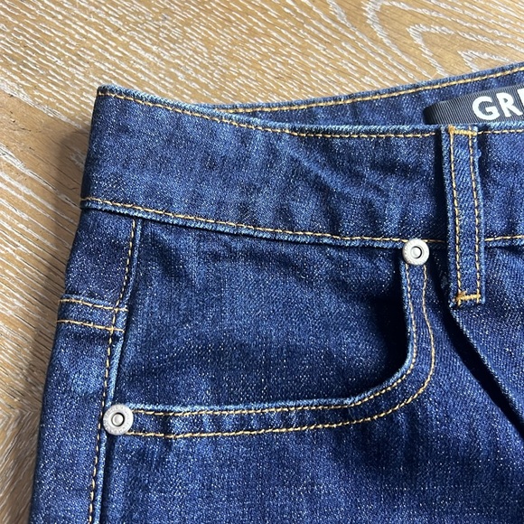 GREY LAB Dark Denim High Waist Wide Leg Jeans S - Picture 5 of 11